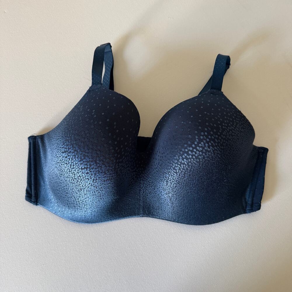 WACOAL | Navy Blue Back Appeal Wireless Bra Size 40 DD